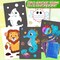 Foil Craft Animal DIY Art Fun Kits , No Mess Creative Foil Art Kits Set Drawing Game for Kids
